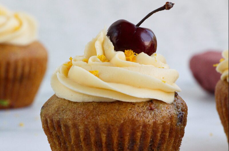 Cupcakes citron & cerises