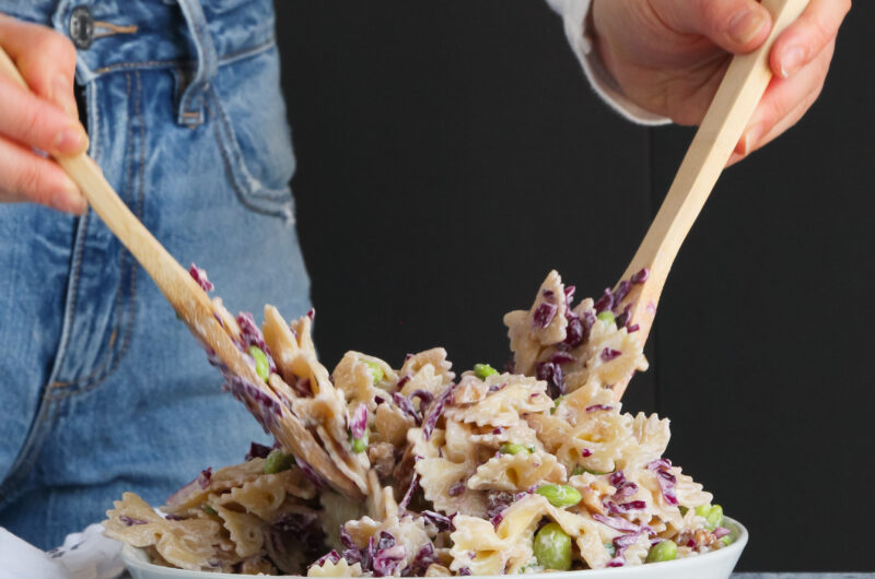 Salade de pâtes crémeuse érable et gingembre