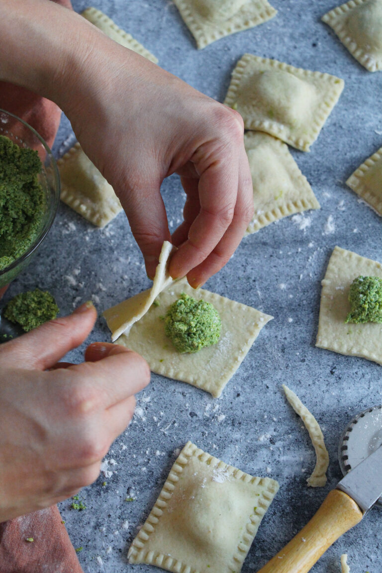 Garniture à raviolis végé