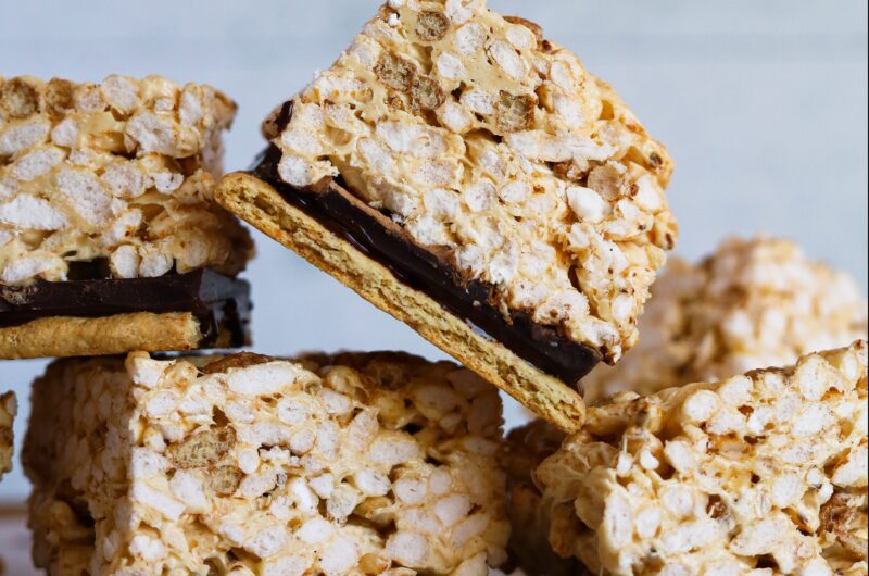 Barres rice krispies façon smore's