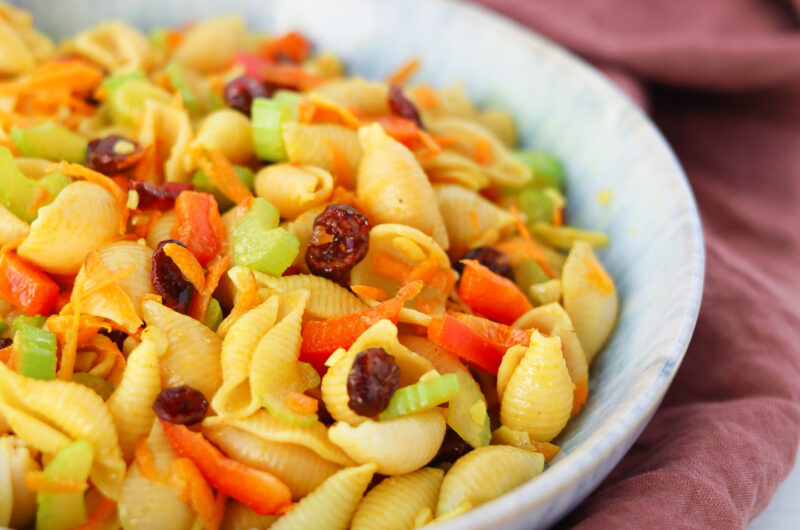 Salade de pâtes à l'indienne