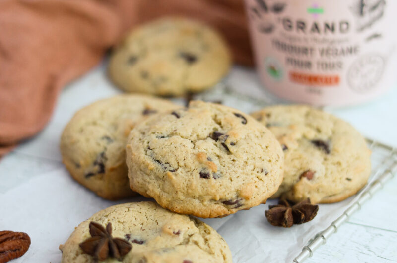 Biscuits chaï, pacanes et chocolat