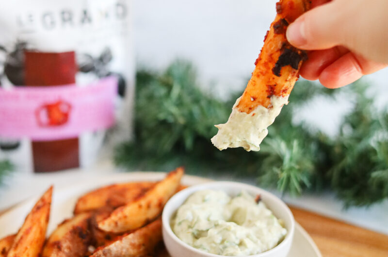 Quartiers de pommes de terre au pesto