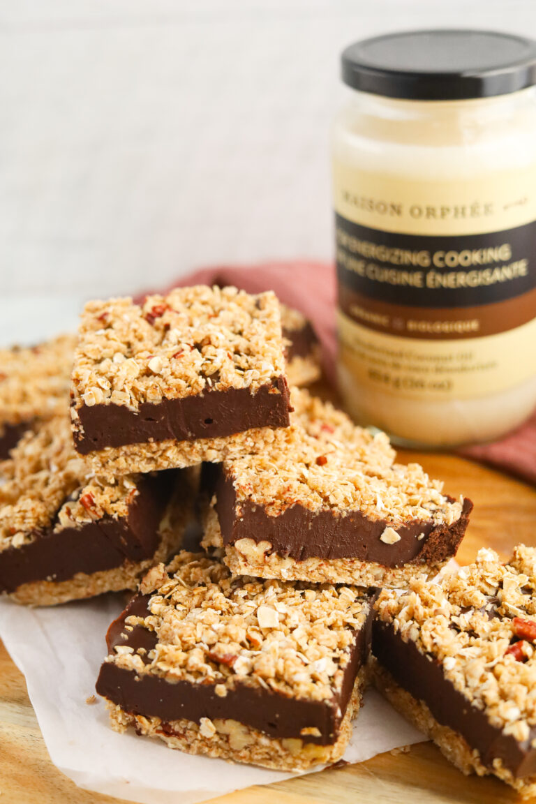 Barres à l&rsquo;avoine au fudge