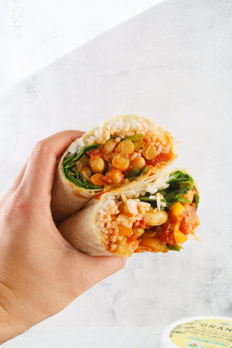 Wrap au pois chiches au « beurre »