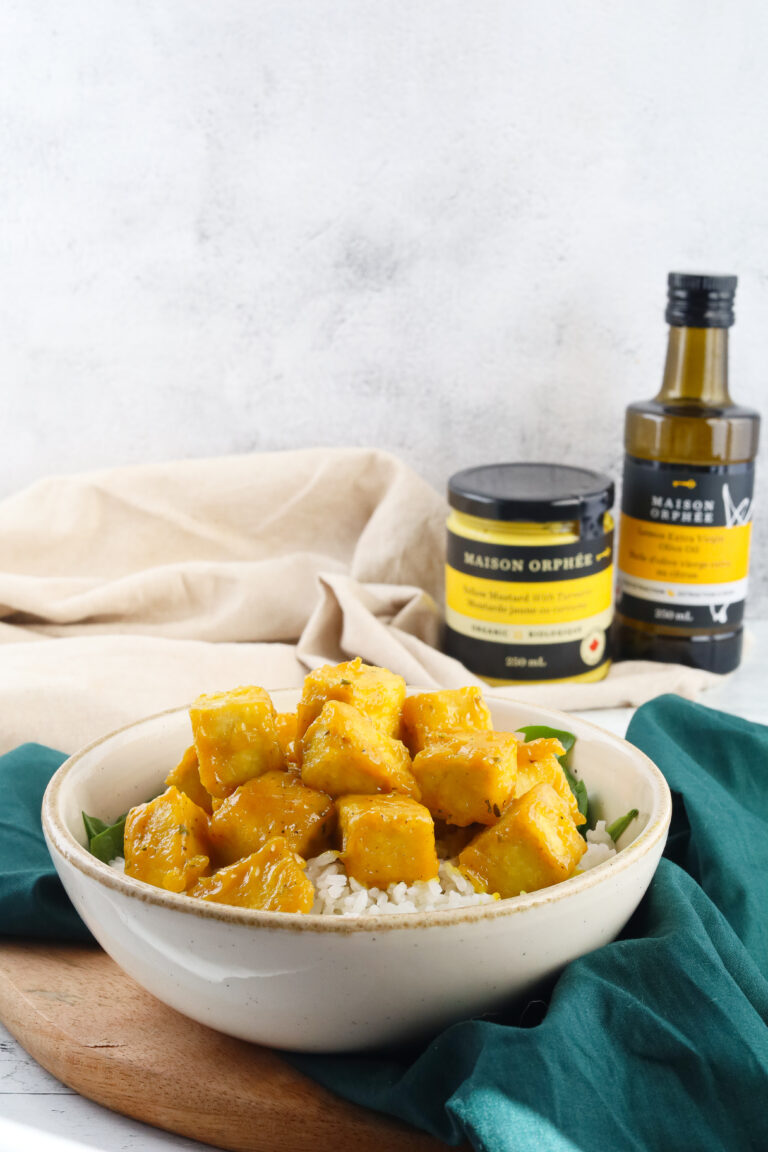 Tofu moutarde et miel