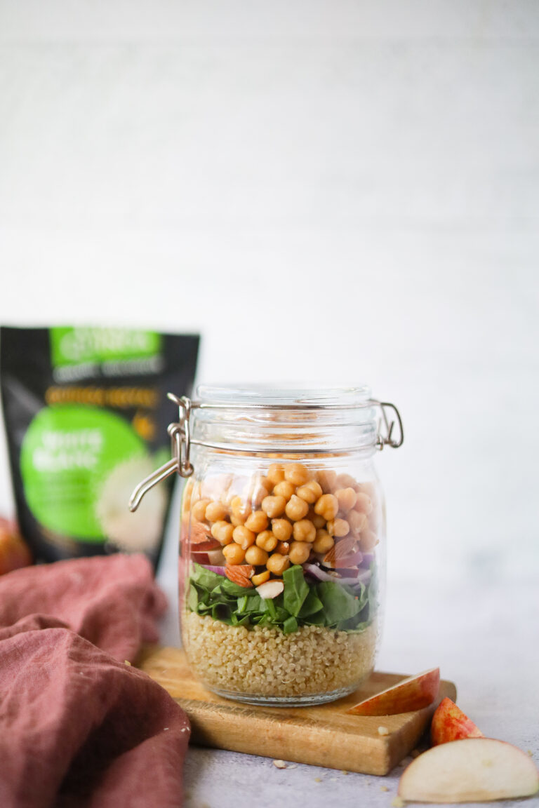 Salade automnale en pot