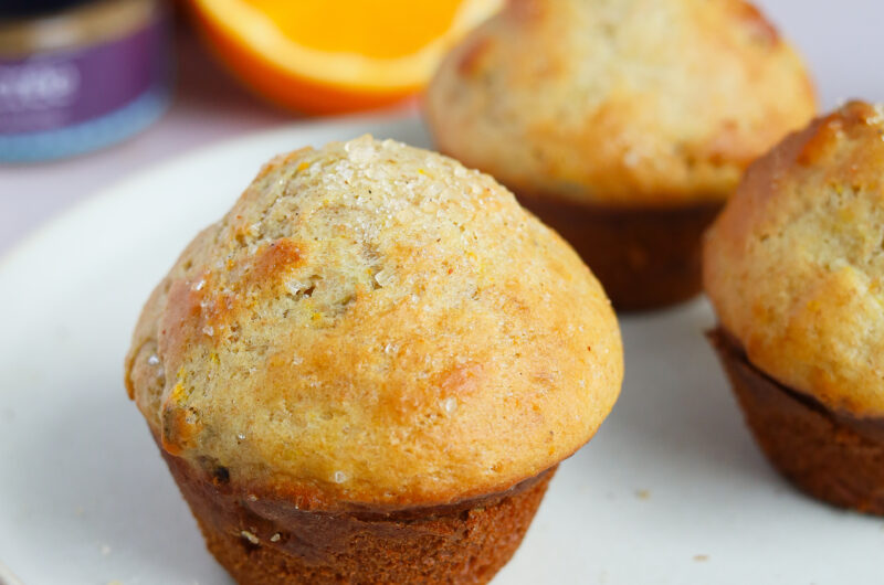 Muffins orange, pistaches x la pincée Sucrée