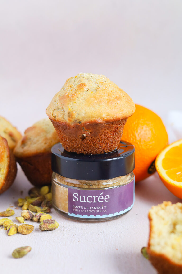 Muffins orange, pistaches x la pincée Sucrée