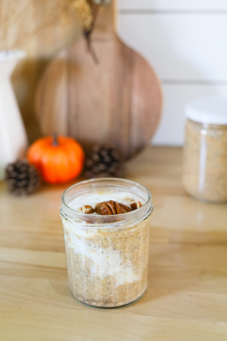 Overnight oats à la citrouille épicée