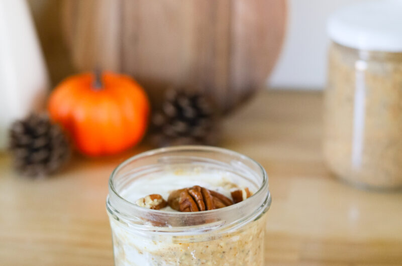 Overnight oats à la citrouille épicée