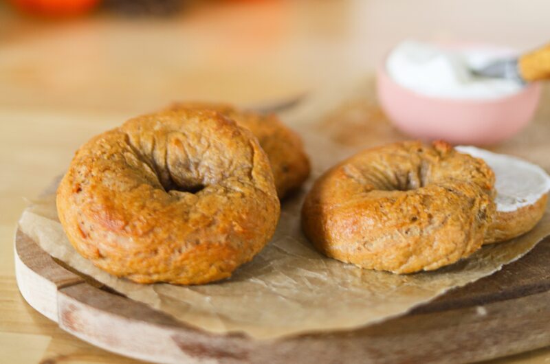 Bagels ultra simples à la citrouille épicée