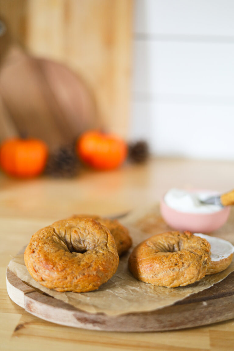 Bagels ultra simples à la citrouille épicée
