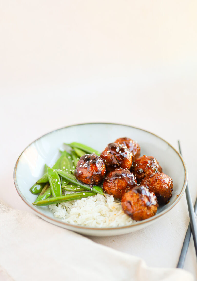 Boulettes de tofu miel et gingembre