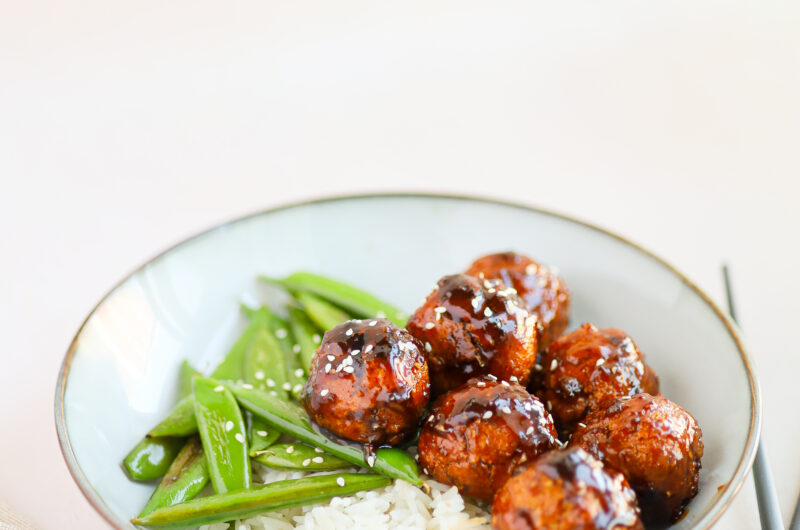 Boulettes de tofu miel et gingembre