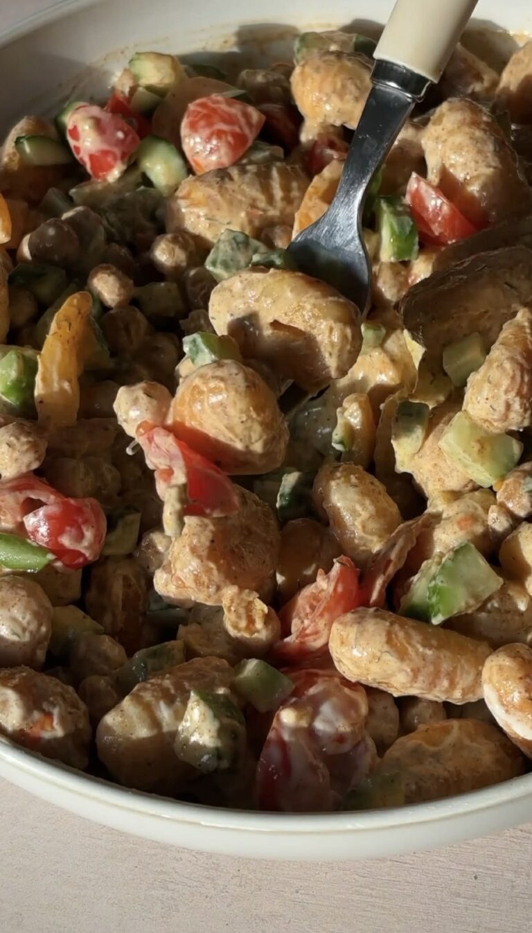 Salade de gnocchis croustillants